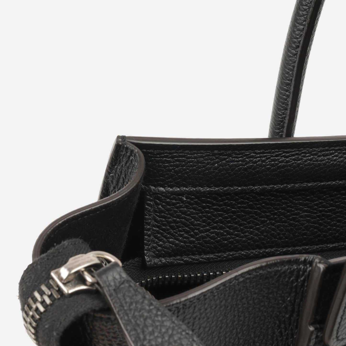 Celine Celine - Micro Luggage Tote - Black Calfskin SHW - Pre-Loved