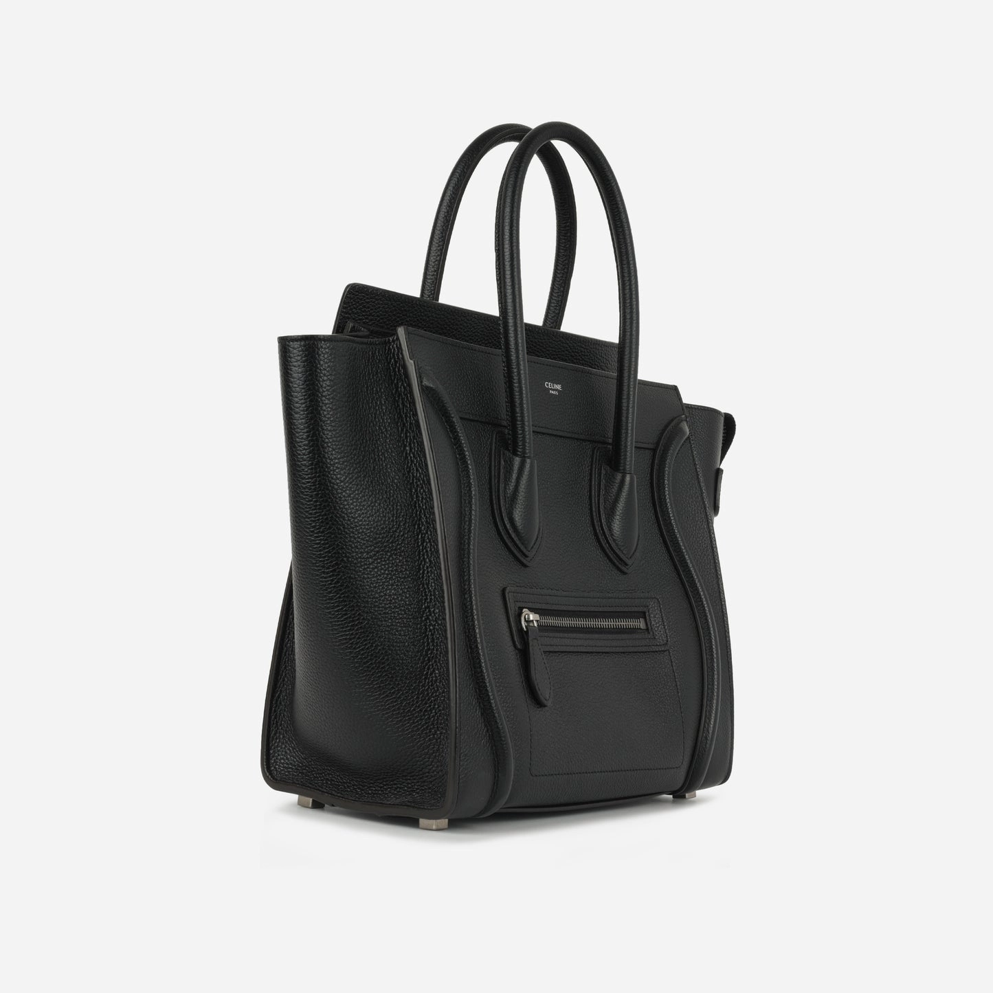 Celine Celine - Micro Luggage Tote - Black Calfskin SHW - Pre-Loved