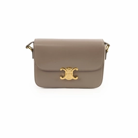 Celine Classique Medium Triomphe Bag Pebble