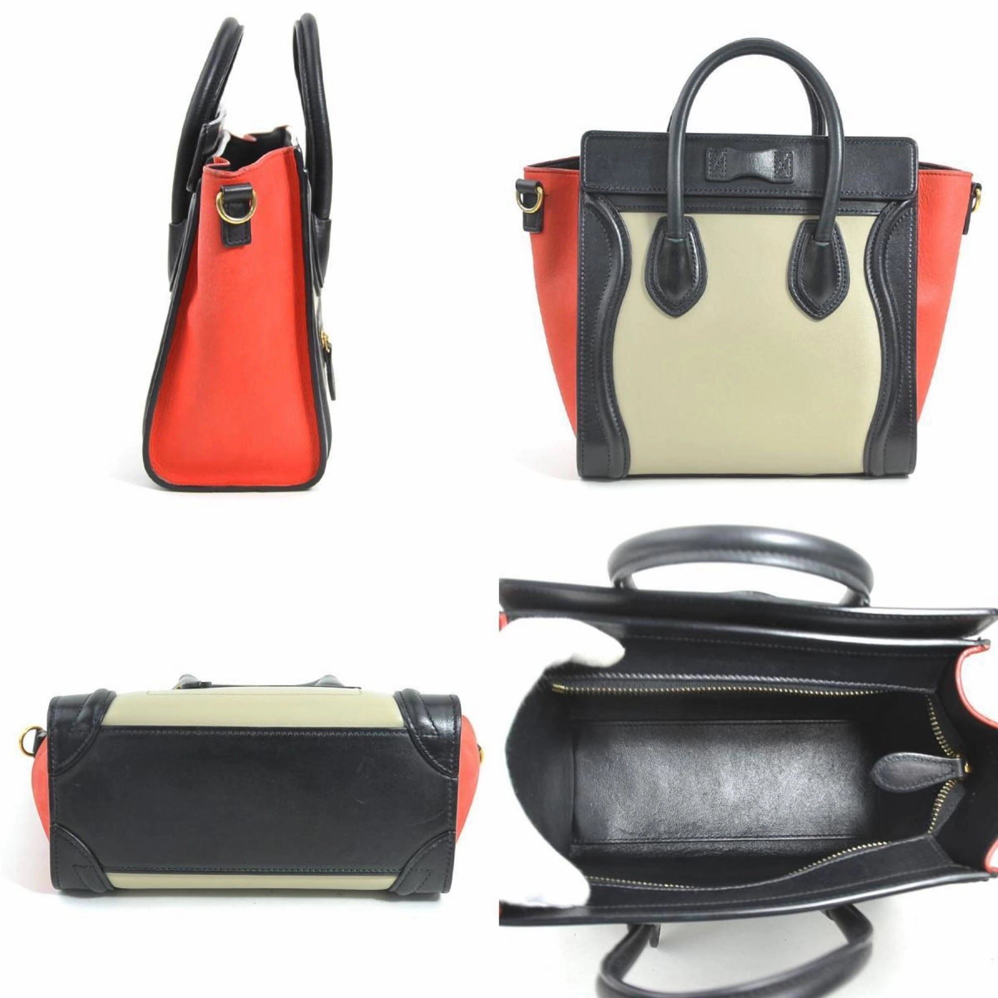 Celine  Color Leather Handbag Shoulder Bag (Pre-Owned)