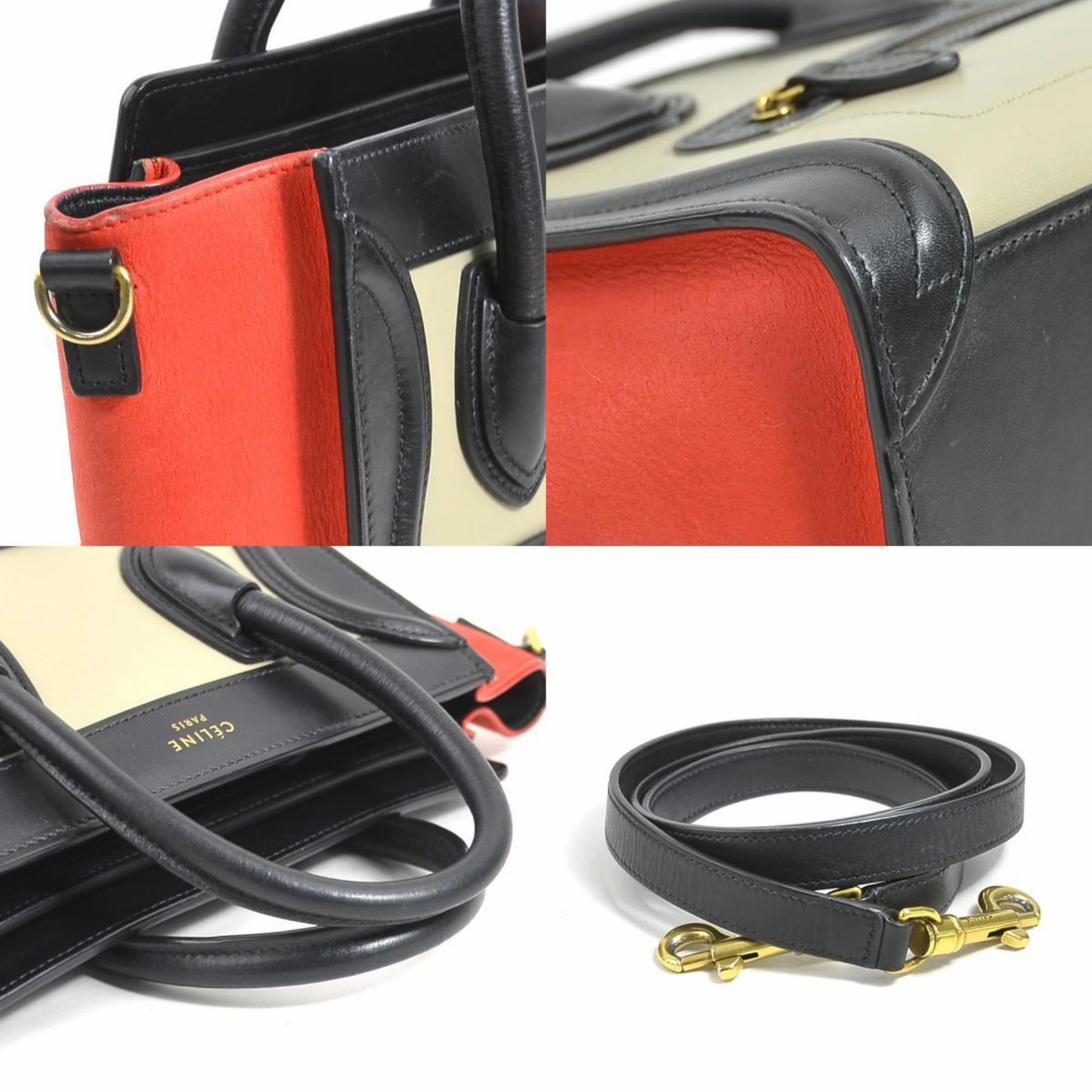 Celine  Color Leather Handbag Shoulder Bag (Pre-Owned)