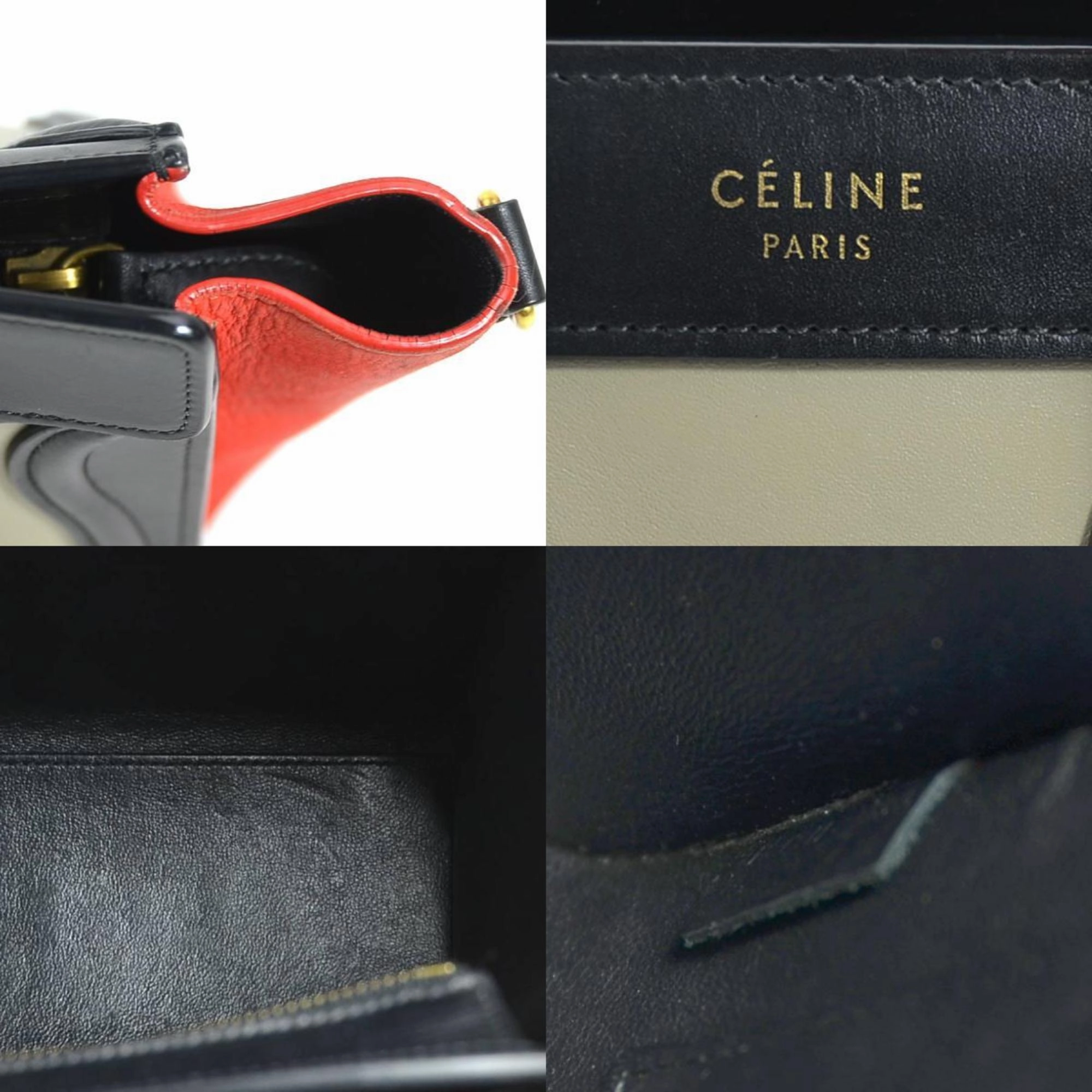 Celine  Color Leather Handbag Shoulder Bag (Pre-Owned)