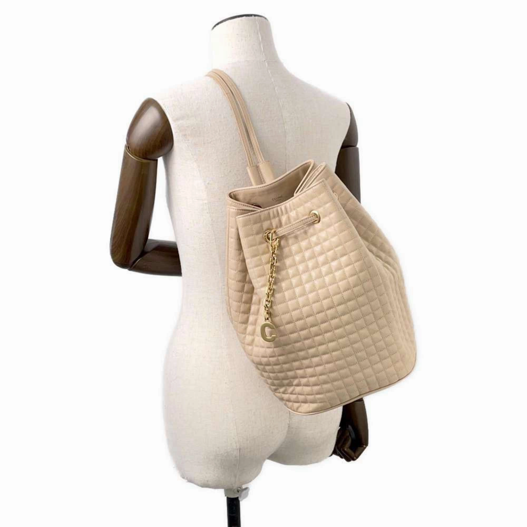 Celine Leather Backpack Shoulder Bag (Pre-Owned)