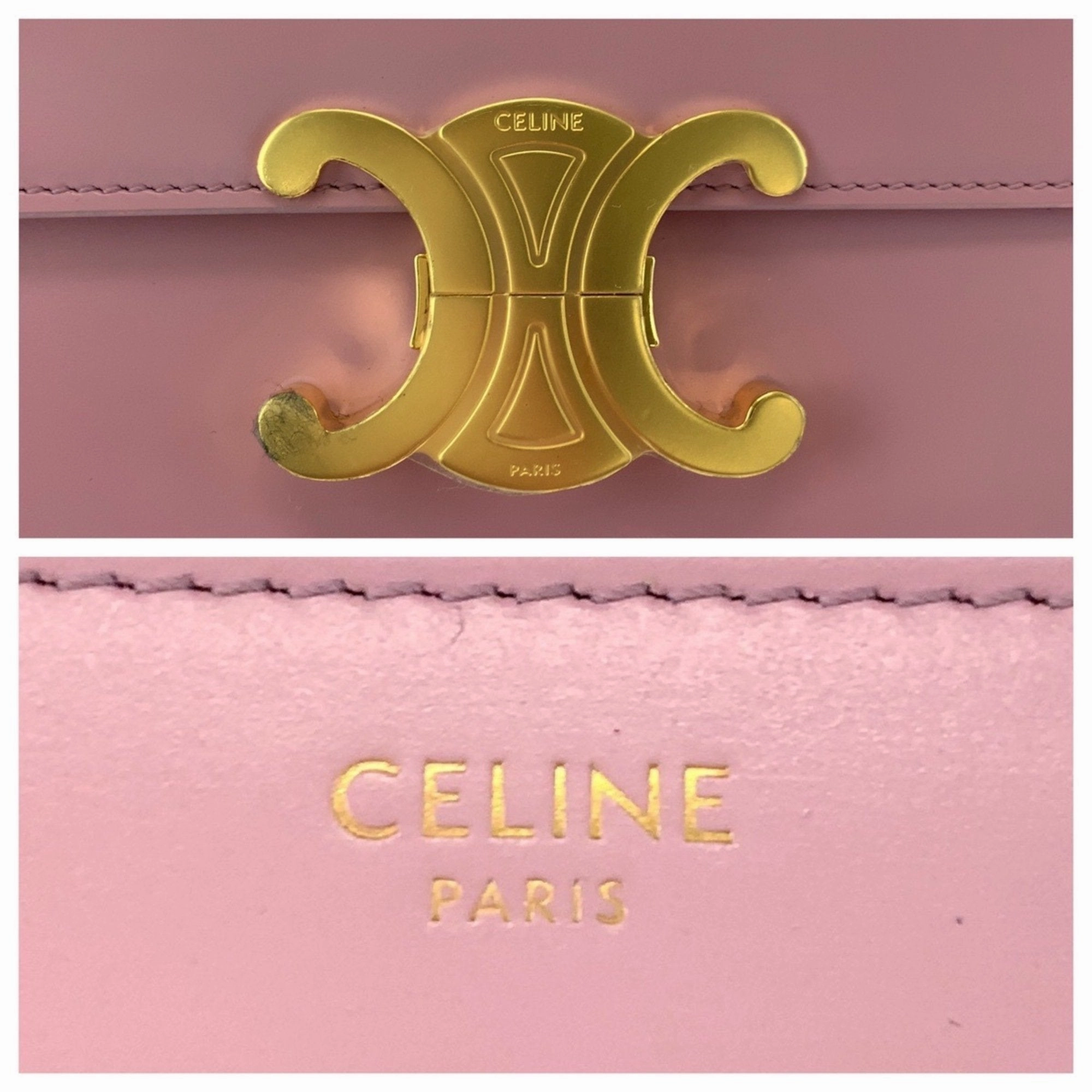 Celine Leather Shoulder Bag (Pre-Owned)