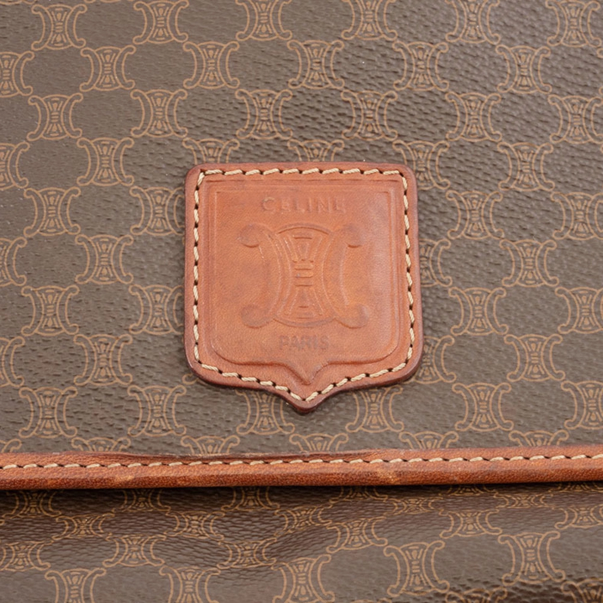 Celine Macadam Pvc Leather Shoulder Bag (Pre-Owned)