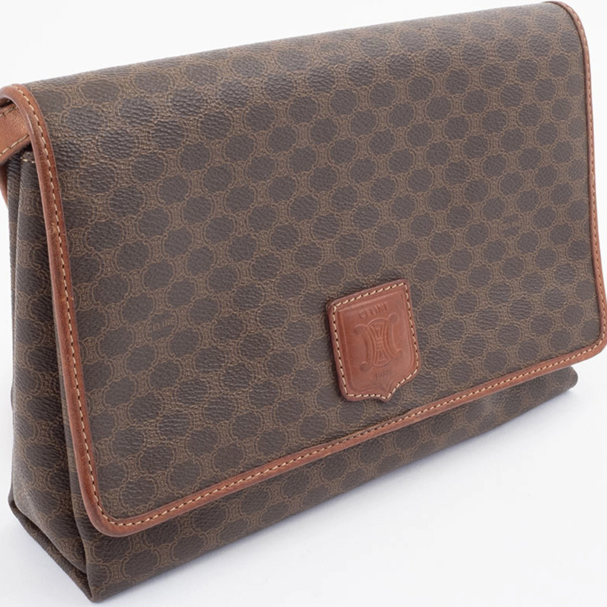 Celine Macadam Pvc Leather Shoulder Bag (Pre-Owned)
