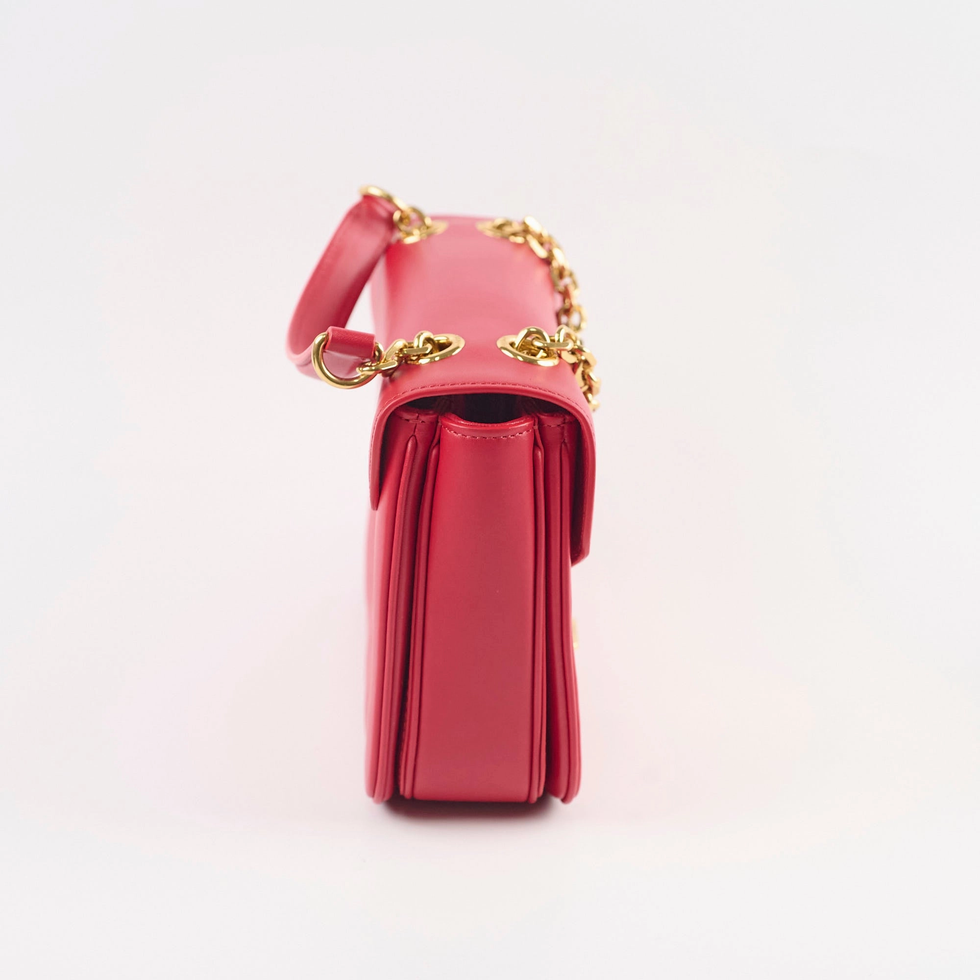 Celine Red C Logo Bag Smooth Calfskin