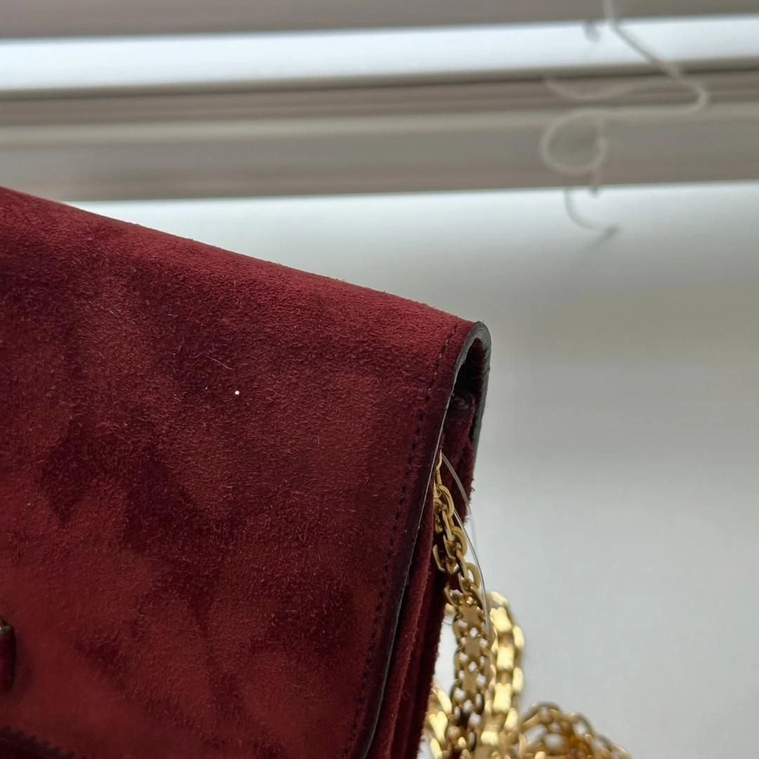 Celine Shoulder Bag Purse Gold And Material Shoulder Strap MR210420252C