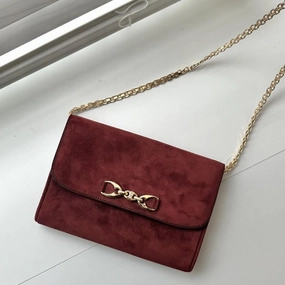 Celine Shoulder Bag Purse Gold And Material Shoulder Strap MR210420252C