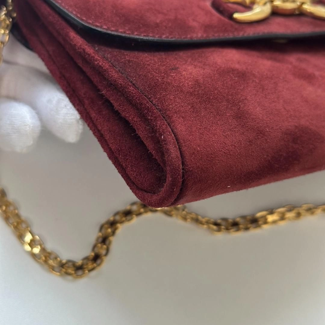 Celine Shoulder Bag Purse Gold And Material Shoulder Strap MR210420252C