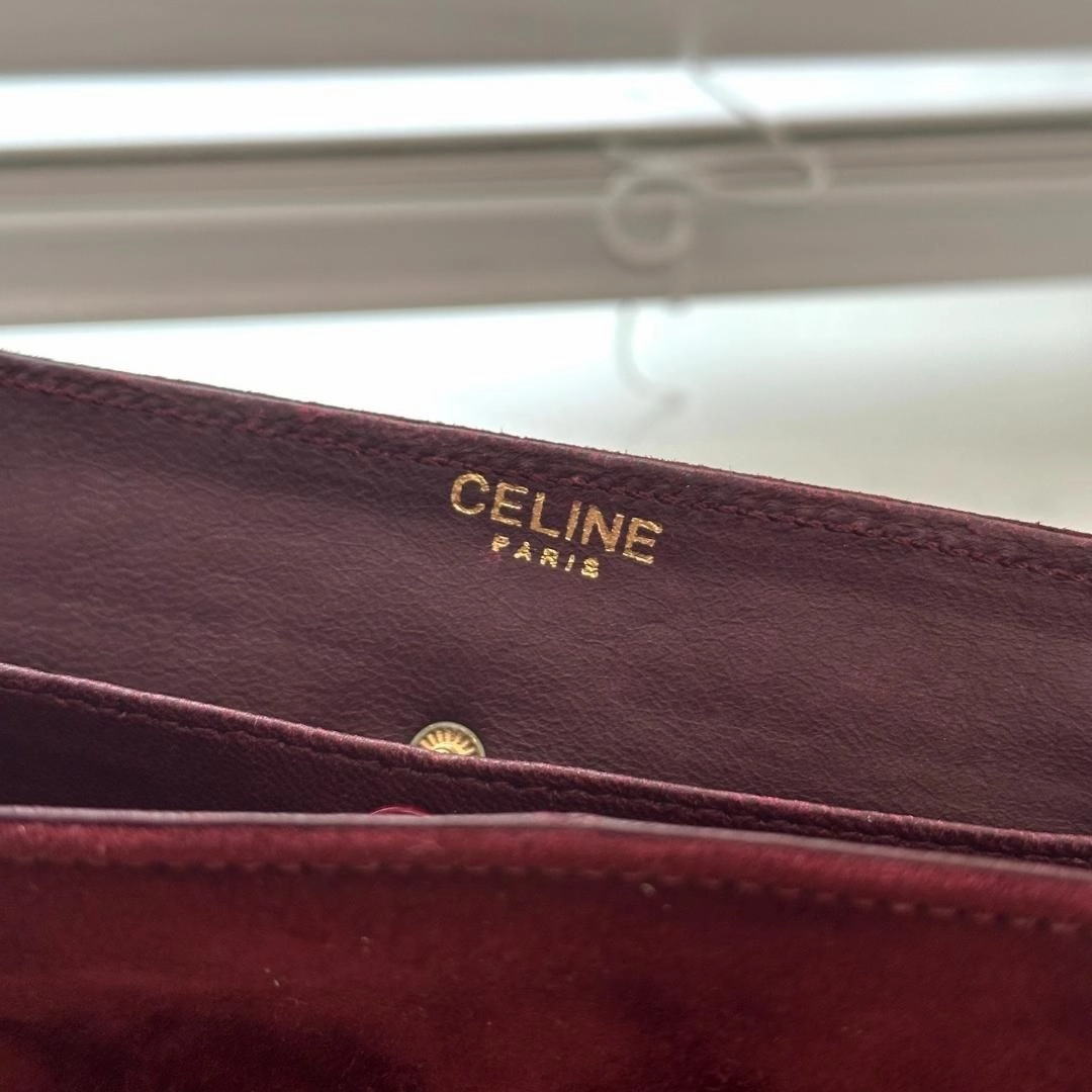 Celine Shoulder Bag Purse Gold And Material Shoulder Strap MR210420252C