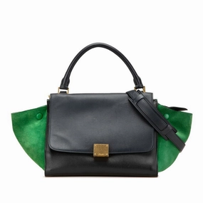Celine  Suede Leather Handbag Shoulder Bag (Pre-Owned)