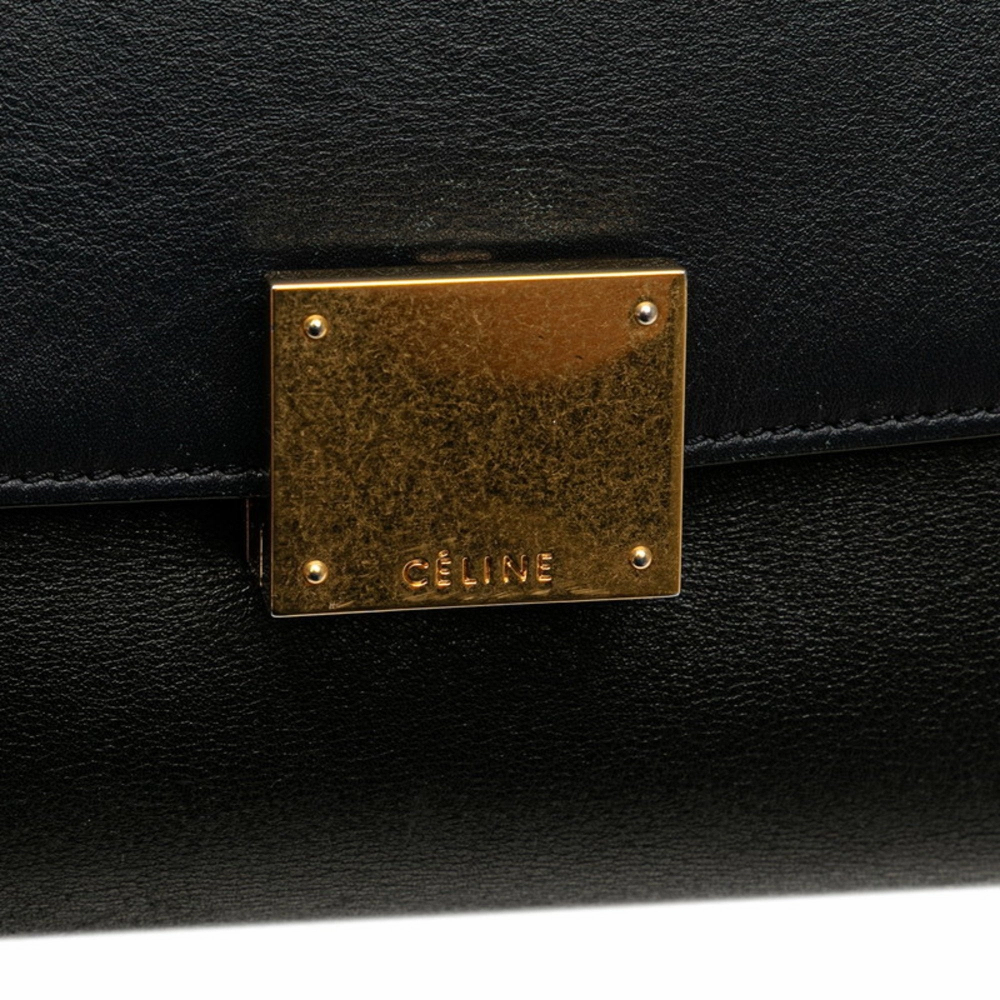 Celine  Suede Leather Handbag Shoulder Bag (Pre-Owned)