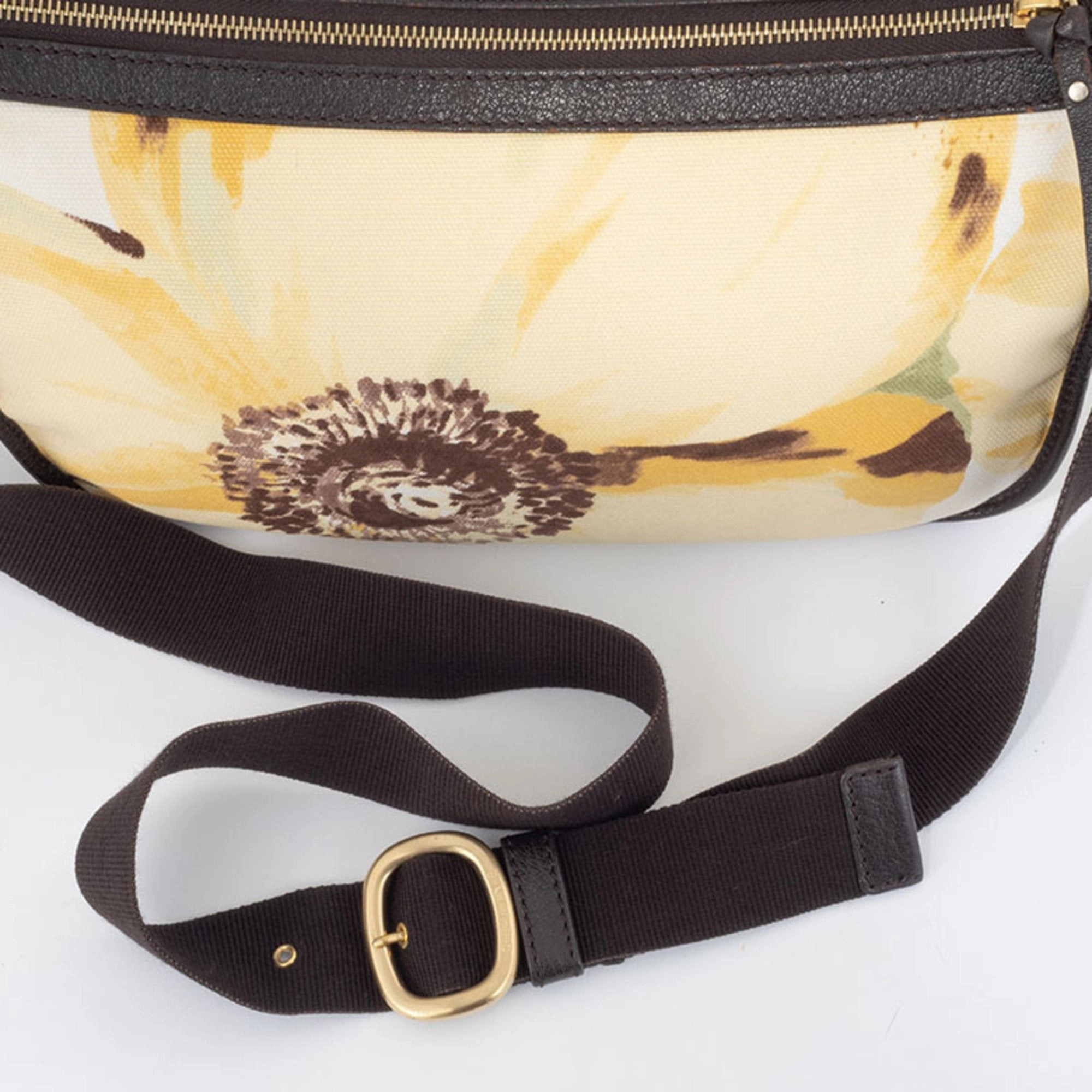 Celine  yellow Canvas Leather Shoulder Bag (Pre-Owned)