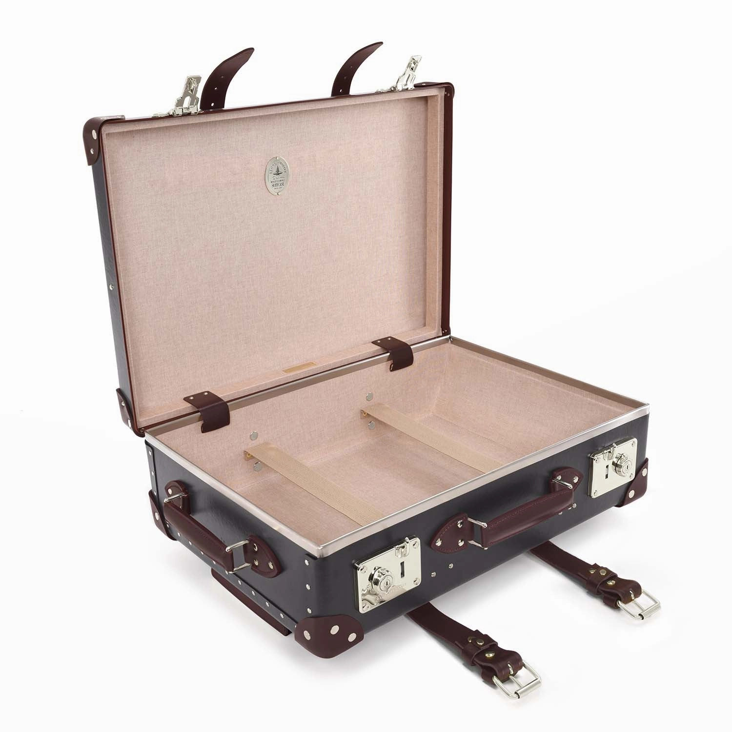 Centenary  Carry-On - 2 Wheels | Brown/Burgundy/Chrome