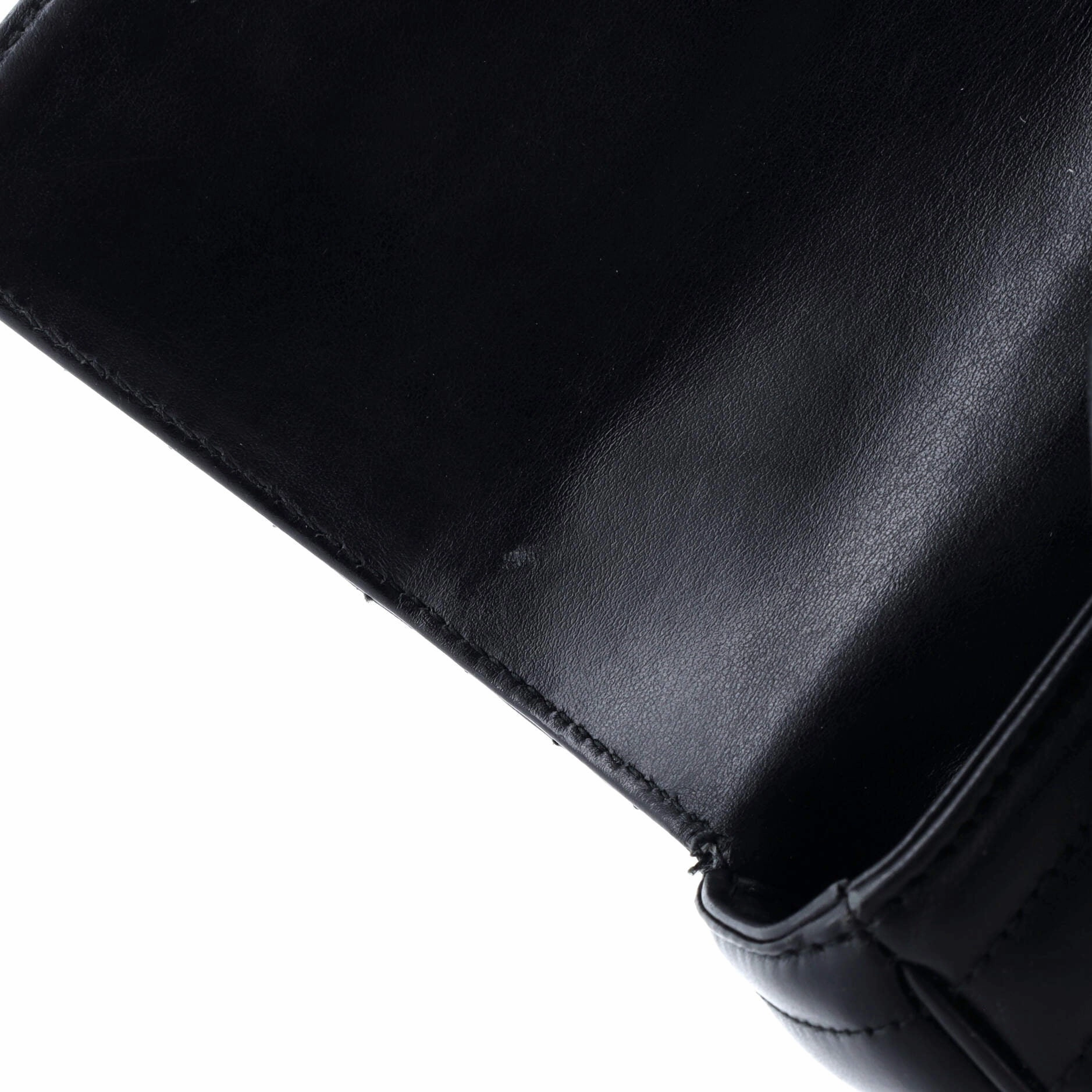 Chain Flap Shoulder Bag Diagramme Quilted Leather Large