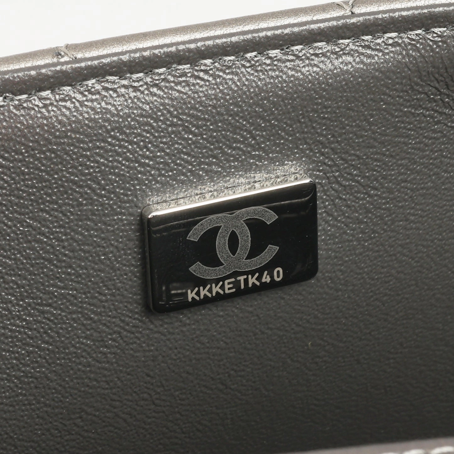 Chanel - Mini Rectangular - Silver Metallic Lambskin BSHW - Pre-Loved