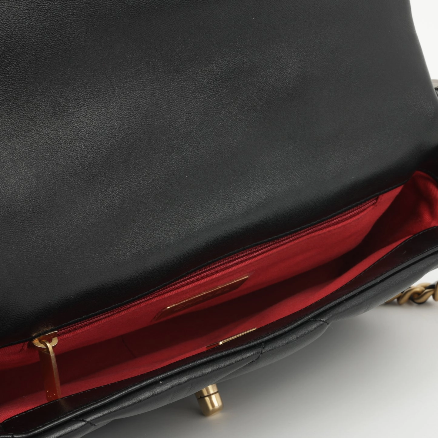 Chanel - Small 19 Flap Bag - Black Lambskin MHW - Pre-Loved - 2022