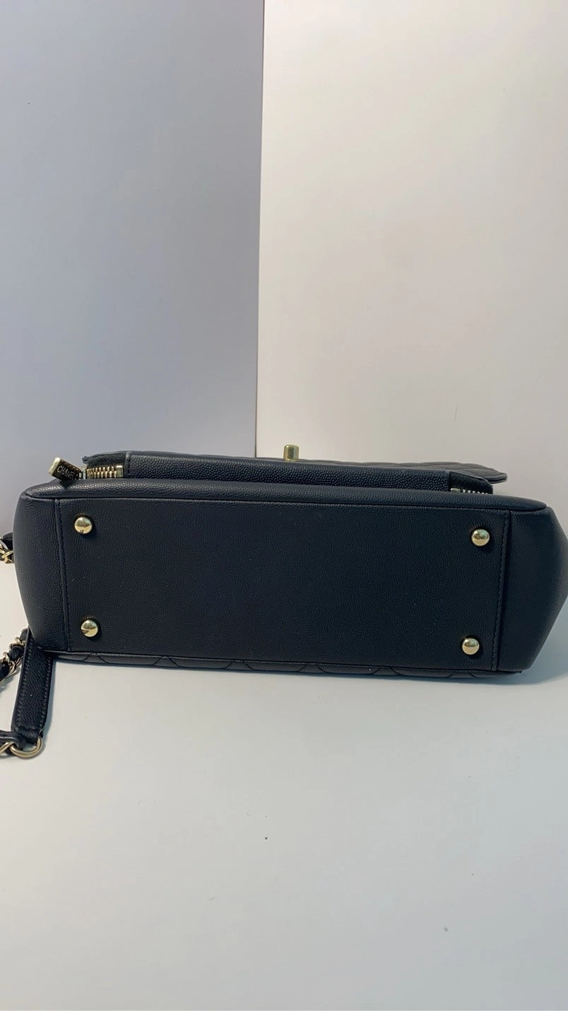 Chanel Affinity Black Quilted Leather Shoulder Bag