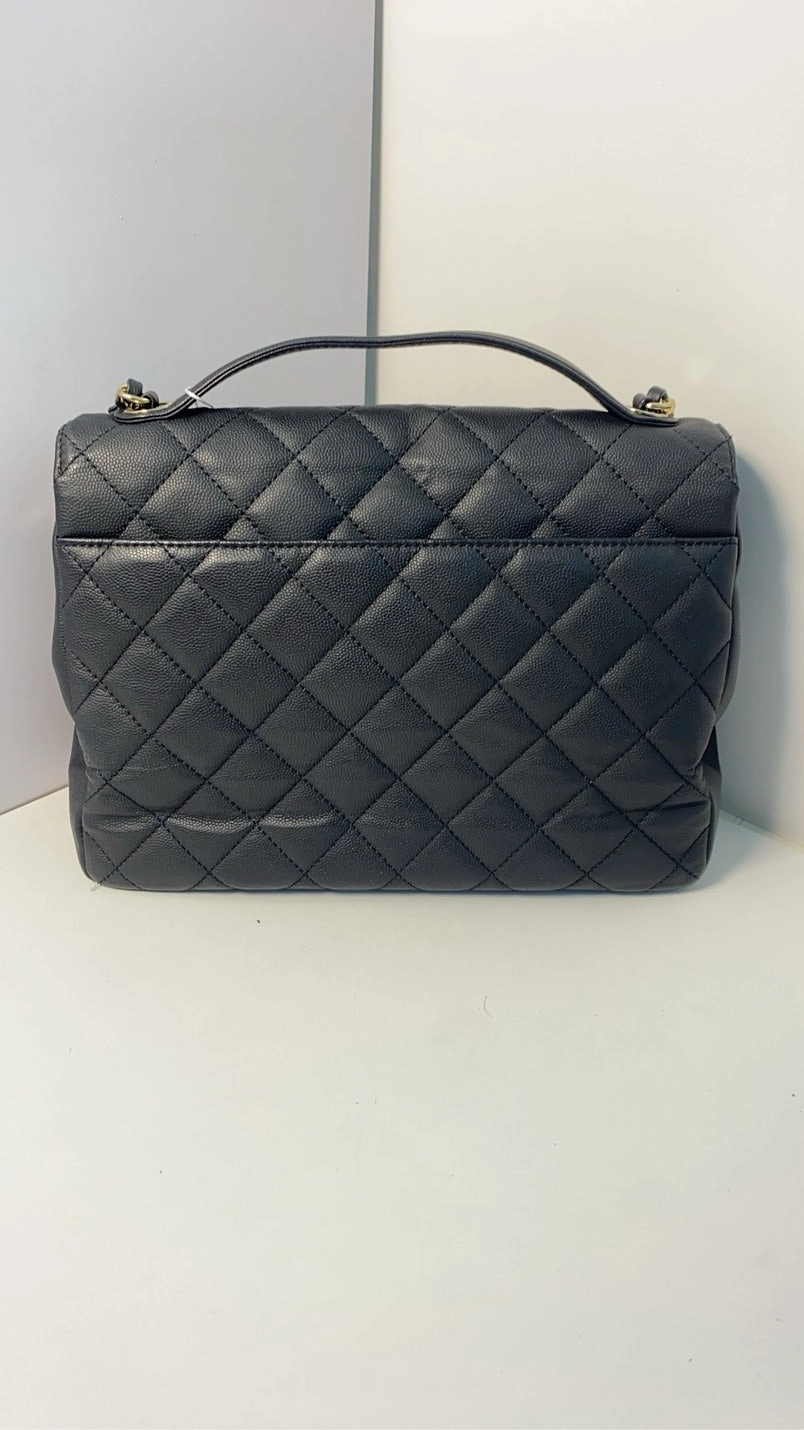 Chanel Affinity Black Quilted Leather Shoulder Bag