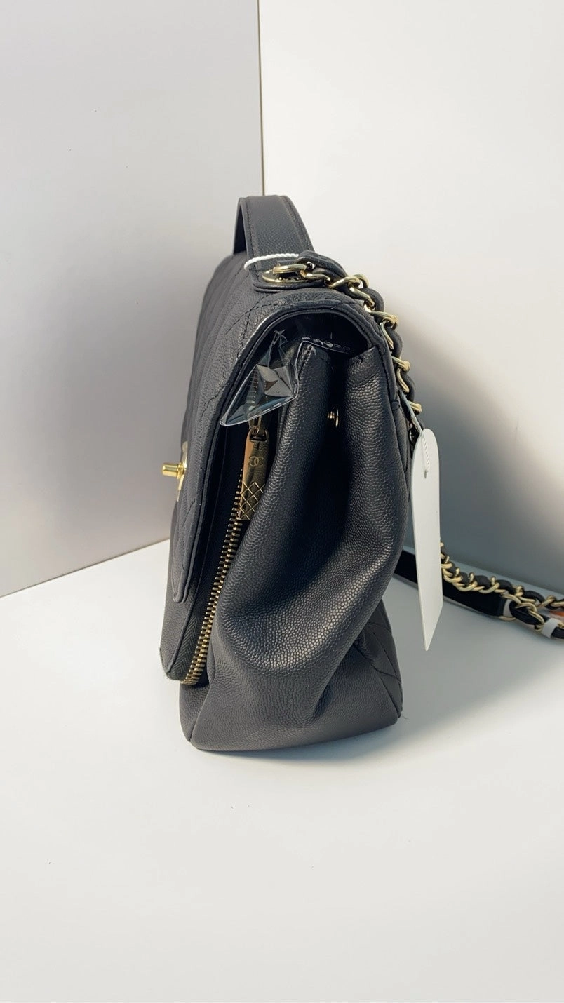Chanel Affinity Black Quilted Leather Shoulder Bag