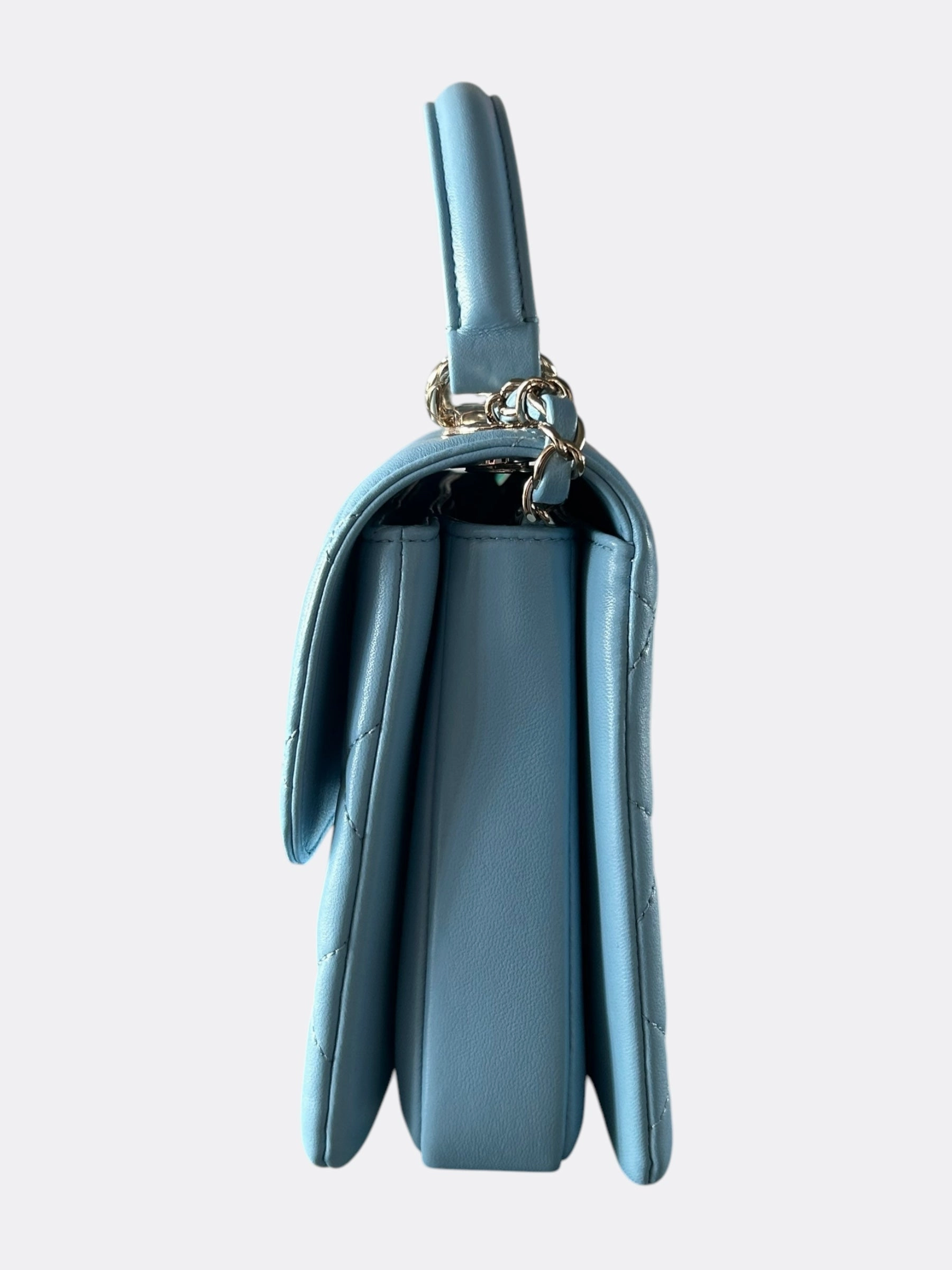 Chanel Baby Blue Small Top Handle Bag