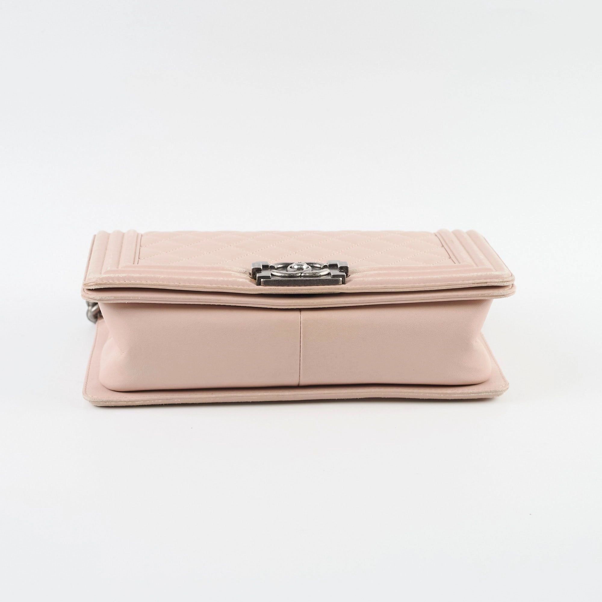 Chanel Boy Old Medium Lambskin Light Pink