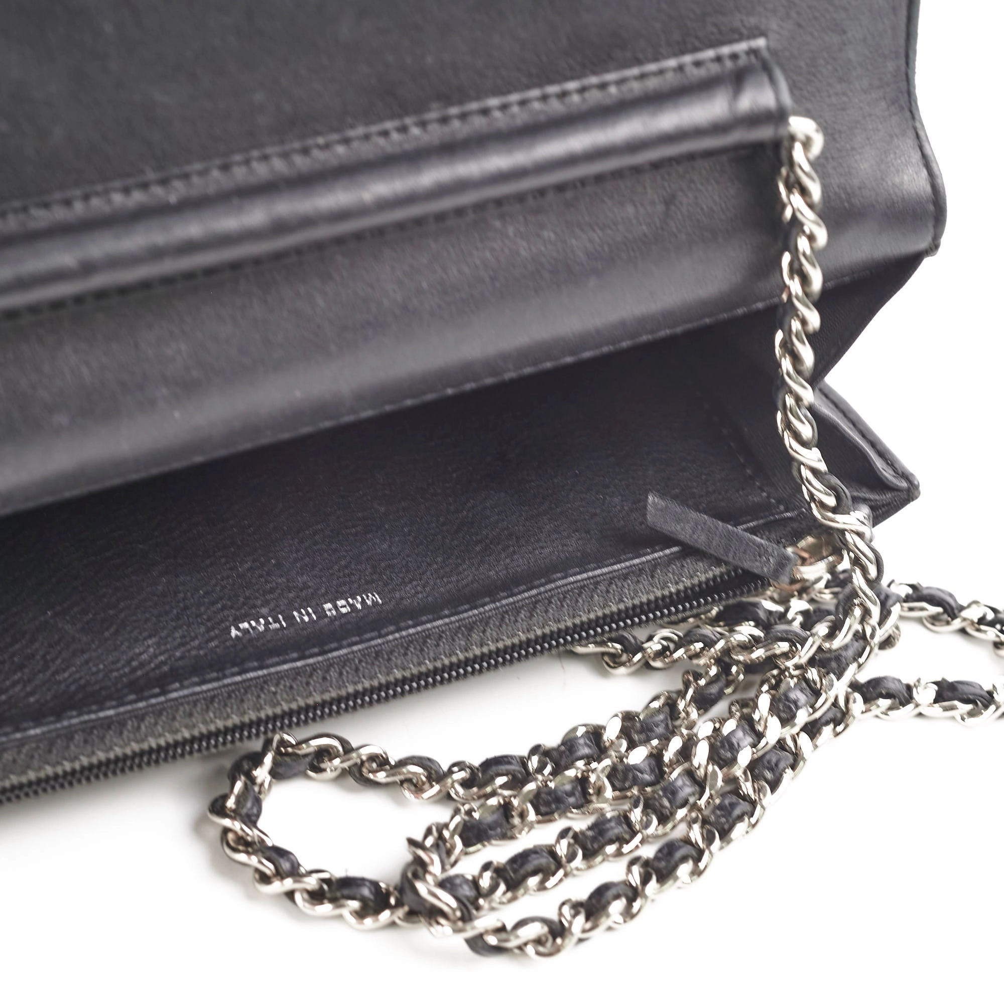 Chanel Caviar Black Wallet On Chain WOC