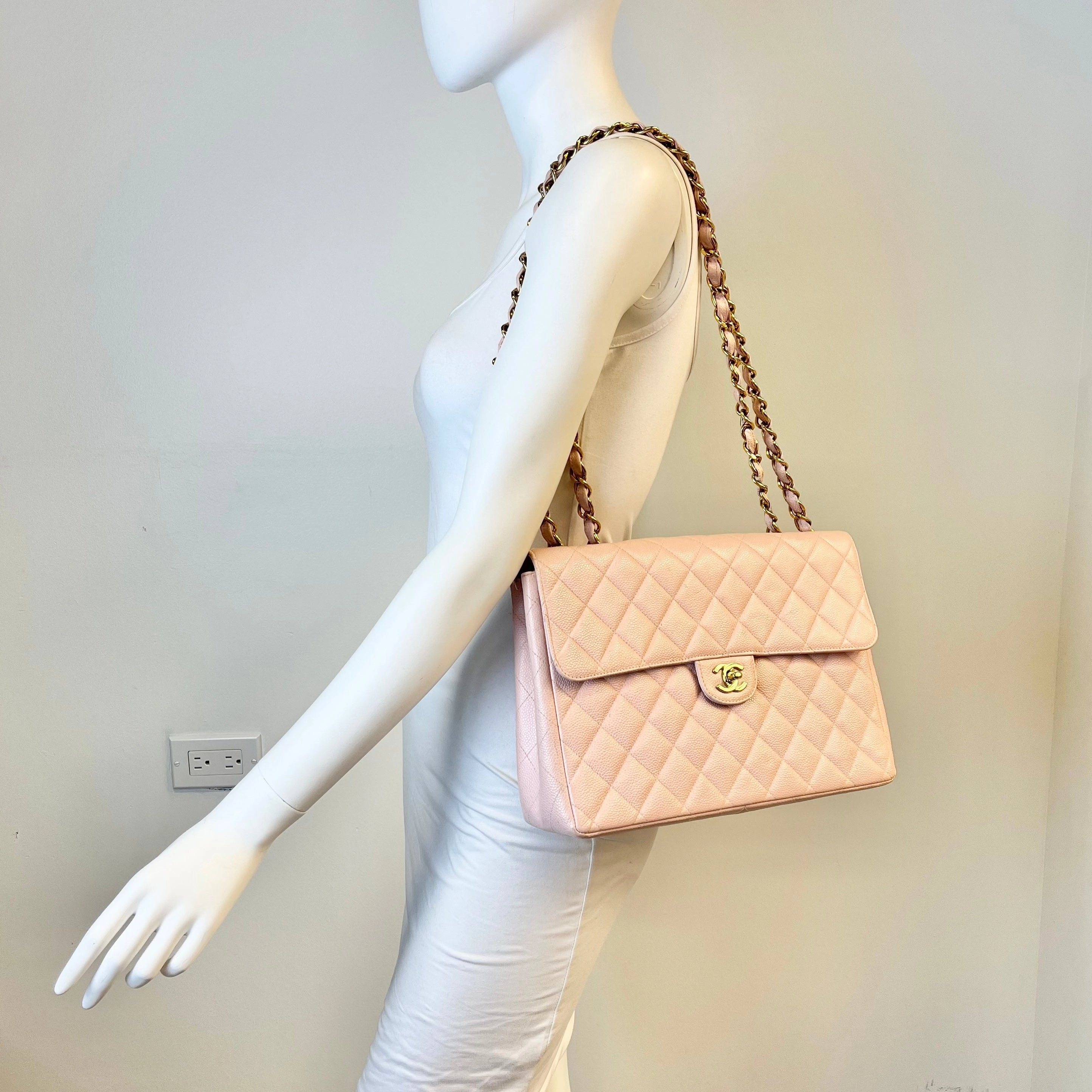 Chanel Caviar Jumbo Classic Single Flap Bag