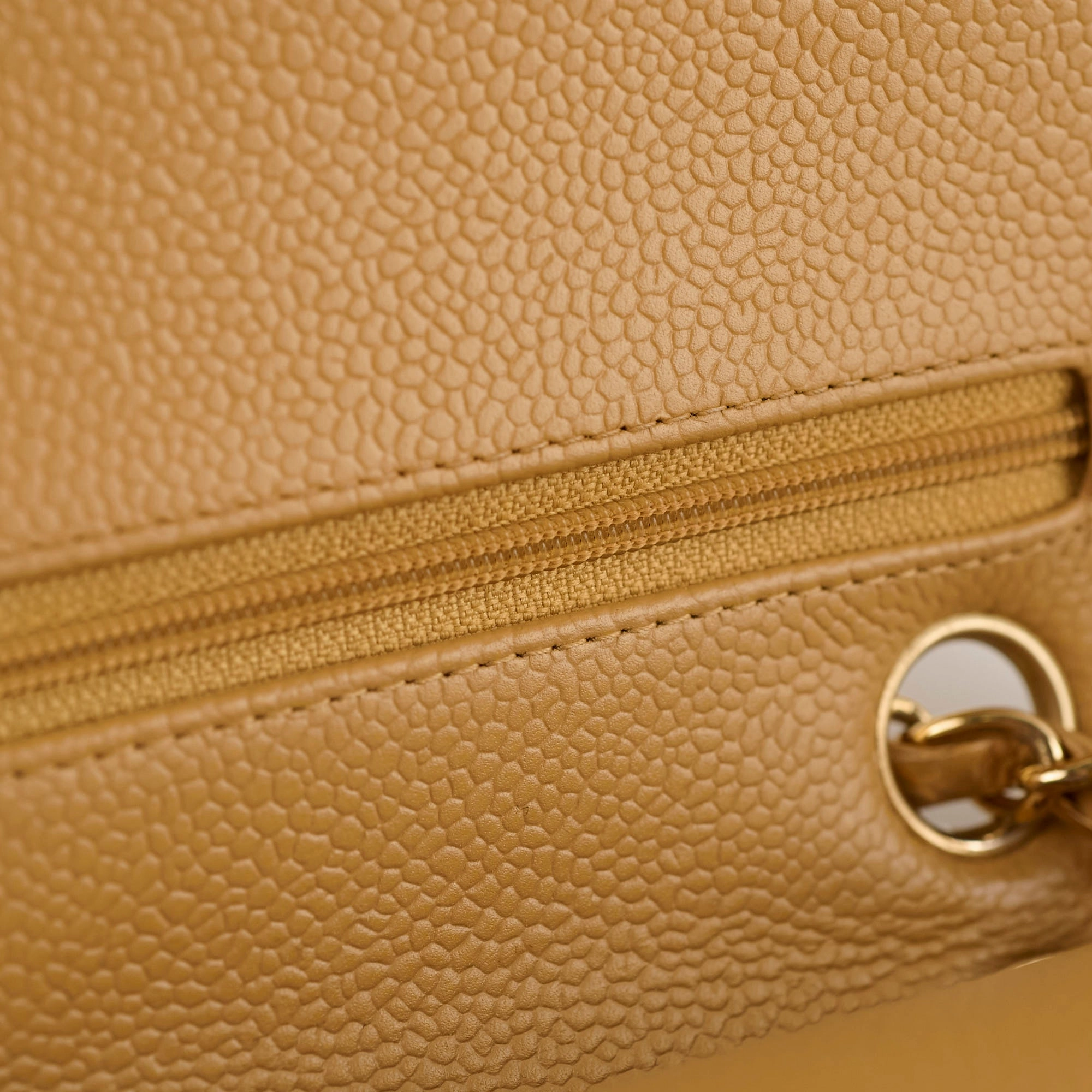 Chanel Classic Flap Medium/large Dark Beige 24k gold