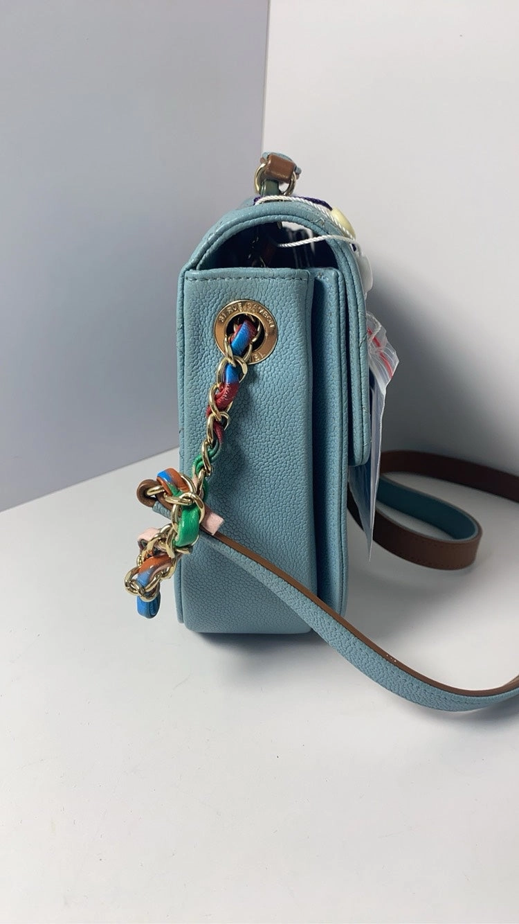 Chanel Cuba Blue Caviar Quilted Shoulder Bag