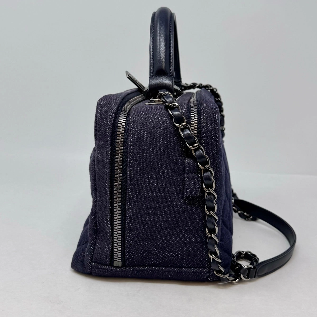 Chanel Denim Trendy CC Bowling  Bag