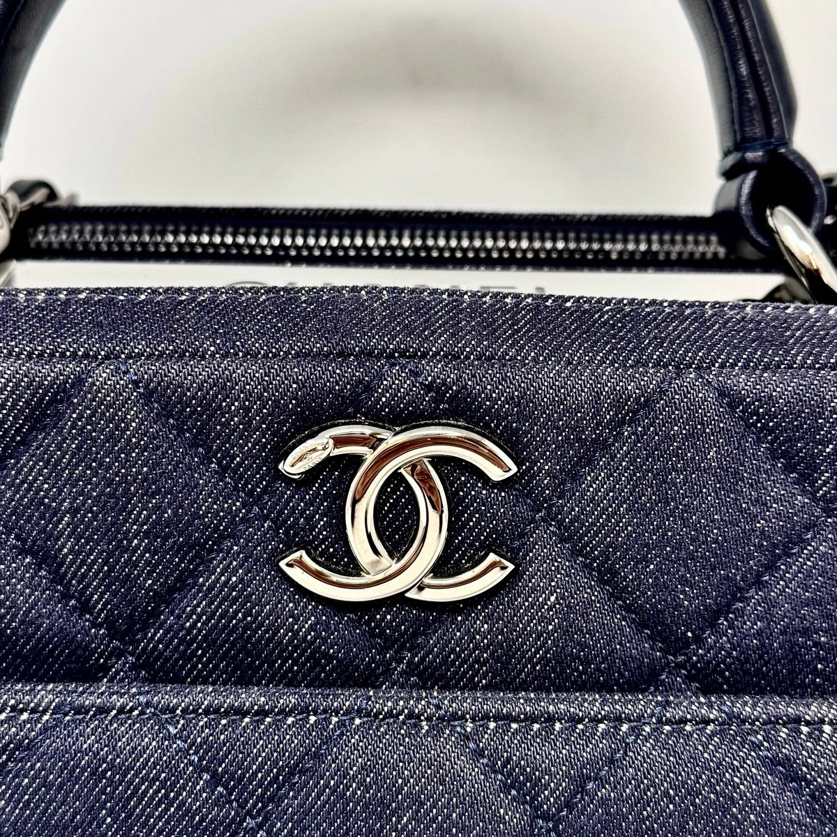 Chanel Denim Trendy CC Bowling  Bag