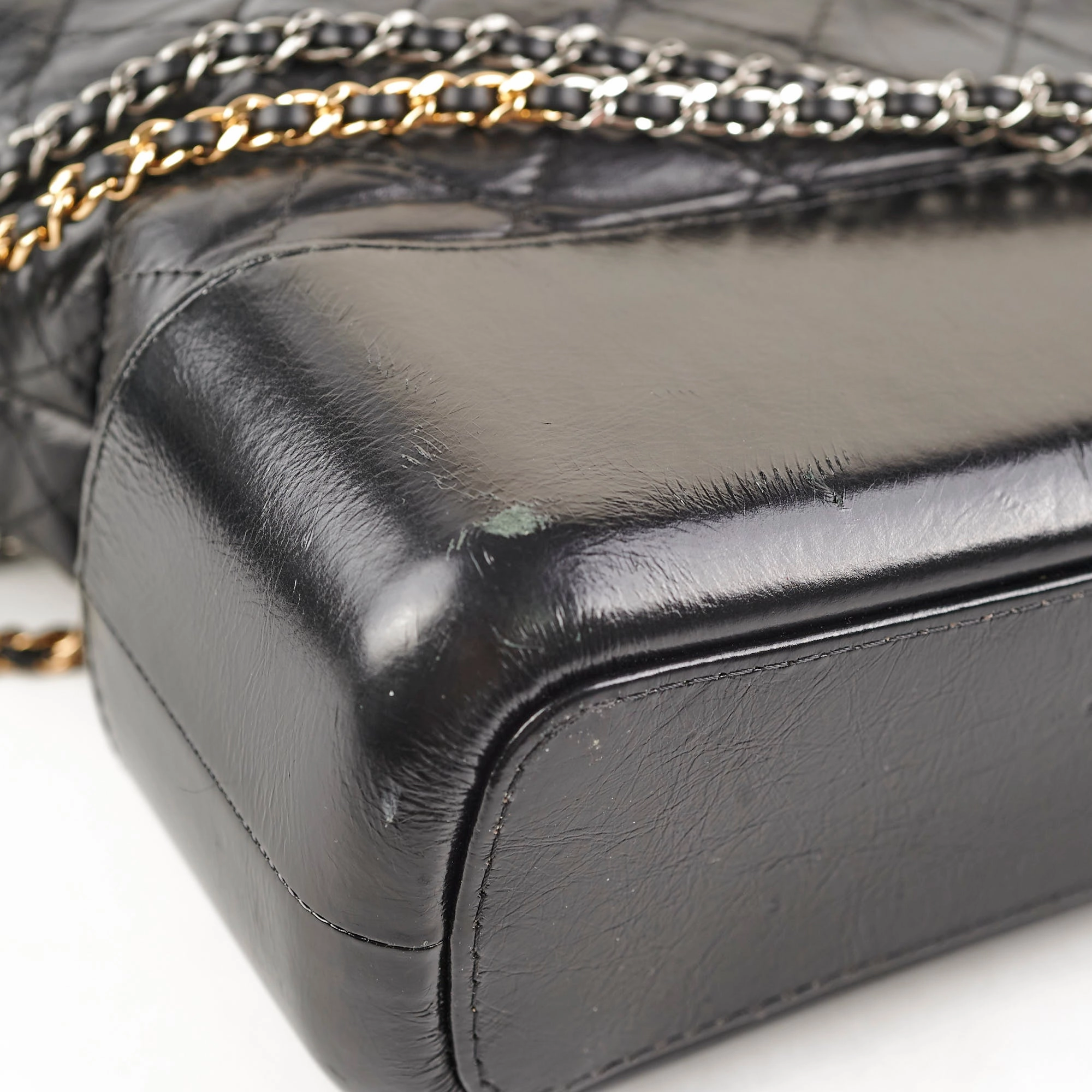 Chanel Gabriel Medium Hobo Calfskin Black