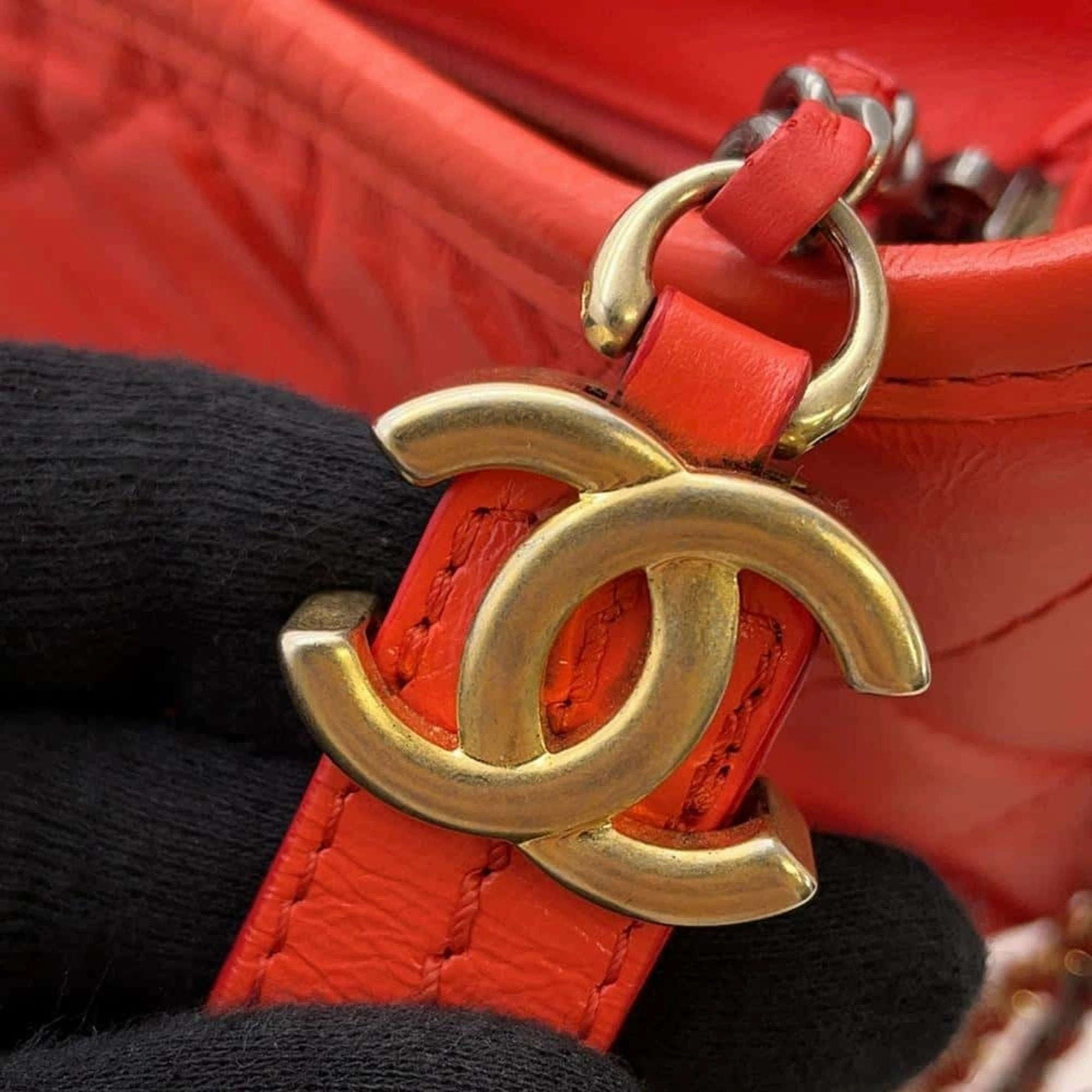 Chanel Gabrielle Leather Shoulder Bag (Pre-Owned)