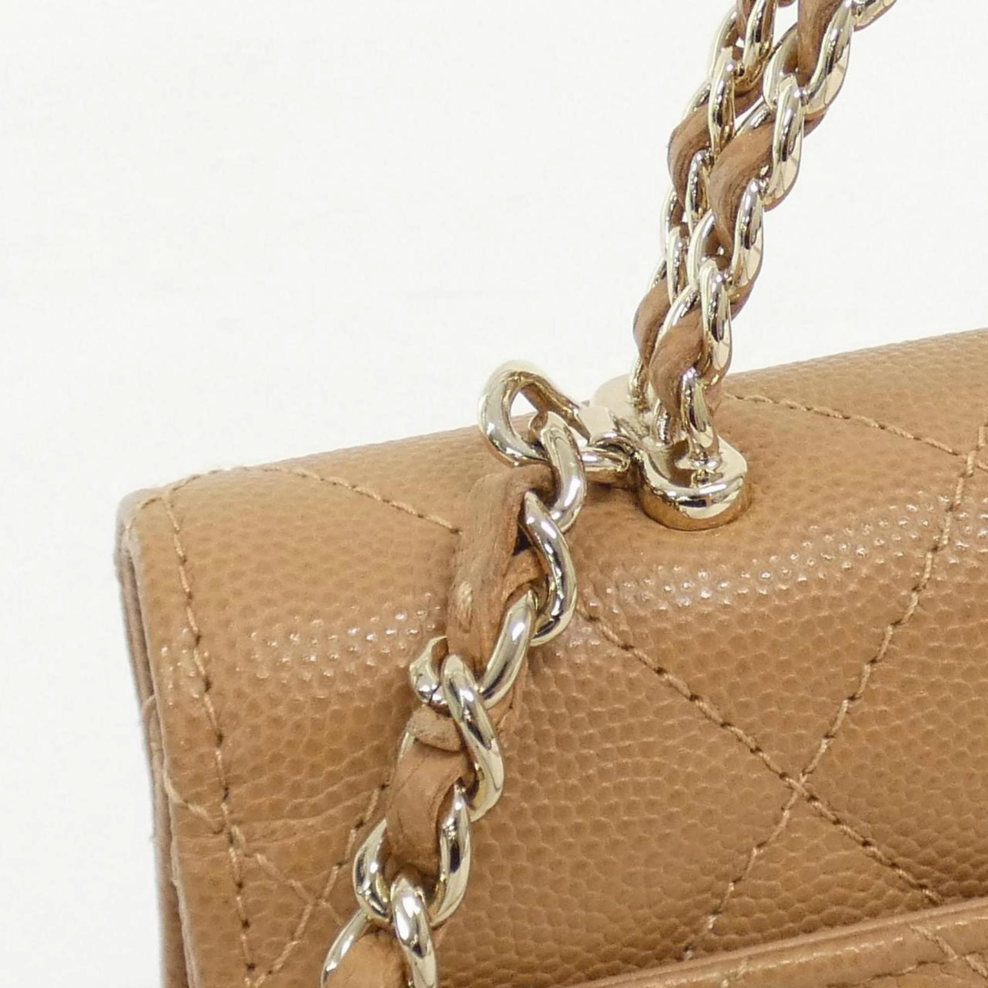 Chanel Grained Calfskin Handbag Shoulder Bag (Pre-Owned)