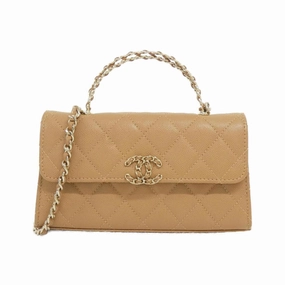 Chanel Grained Calfskin Handbag Shoulder Bag (Pre-Owned)