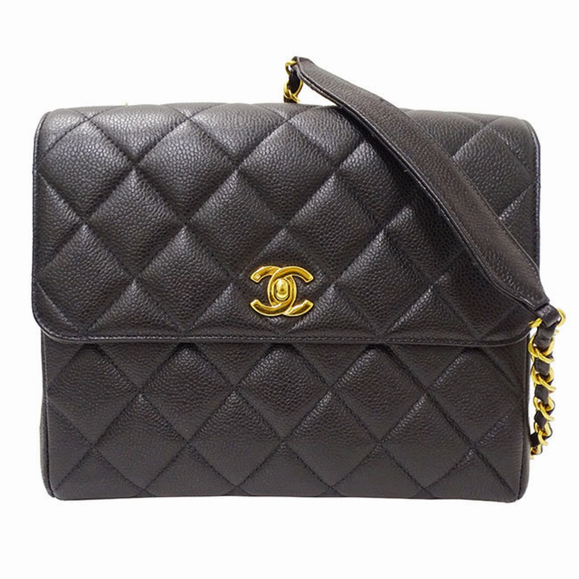 Chanel Grained Calfskin Shoulder Bag (Pre-Owned)