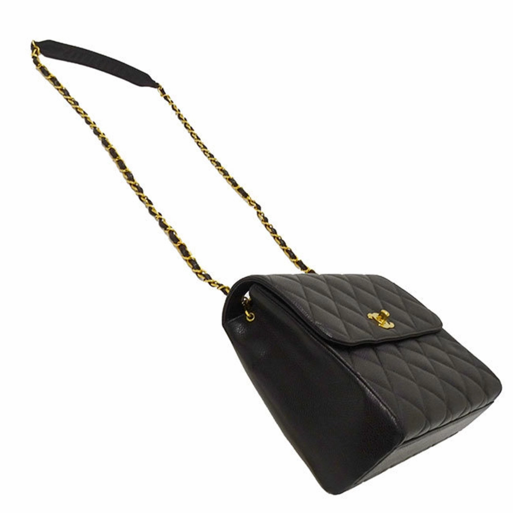 Chanel Grained Calfskin Shoulder Bag (Pre-Owned)