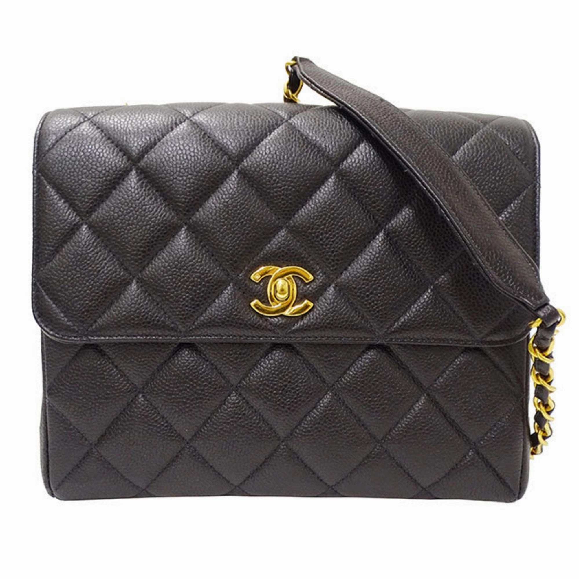 Chanel Grained Calfskin Shoulder Bag (Pre-Owned)
