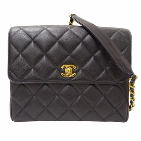 Chanel Grained Calfskin Shoulder Bag (Pre-Owned)