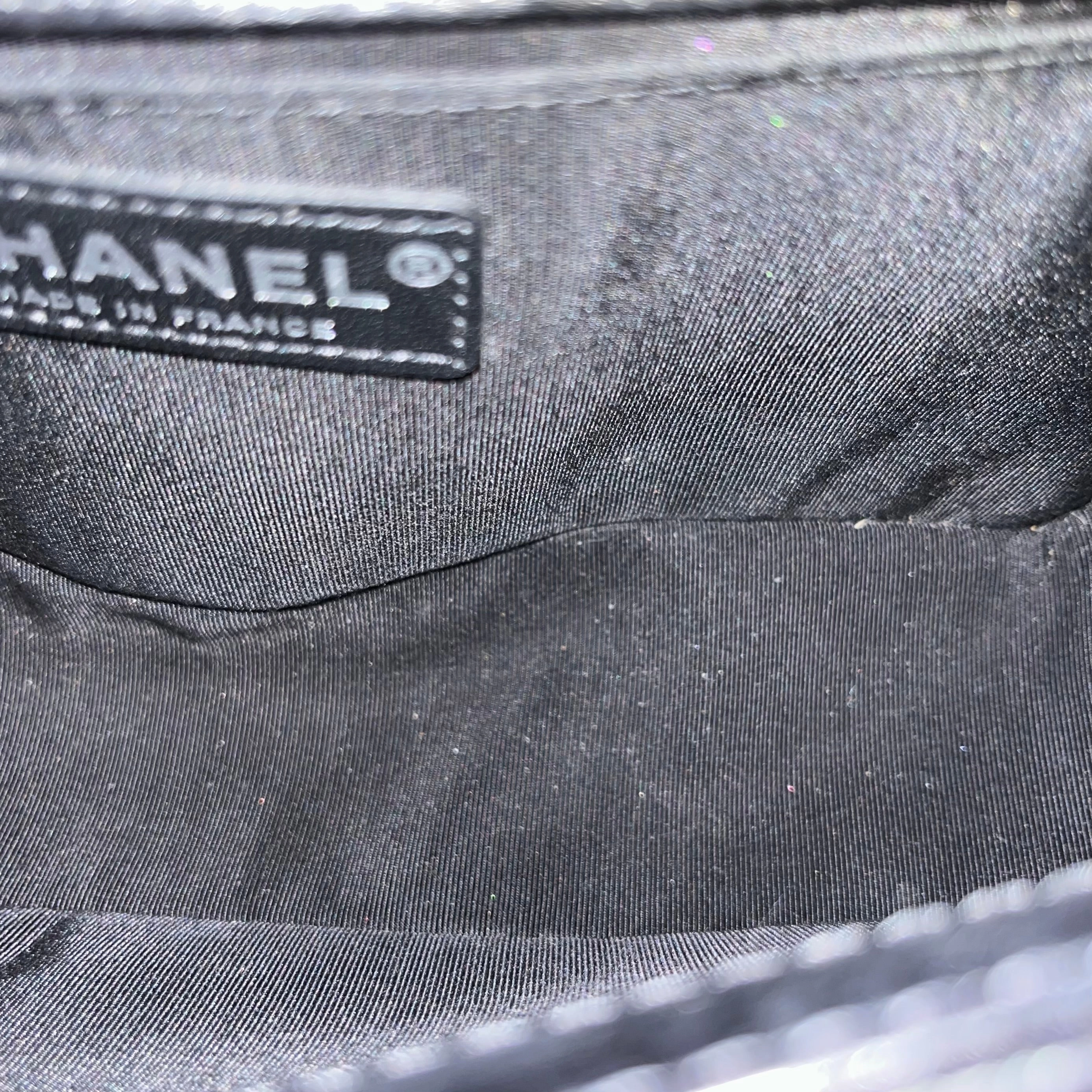 CHANEL Jacket Boy Medium Aged Calfskin Shoulder Bag