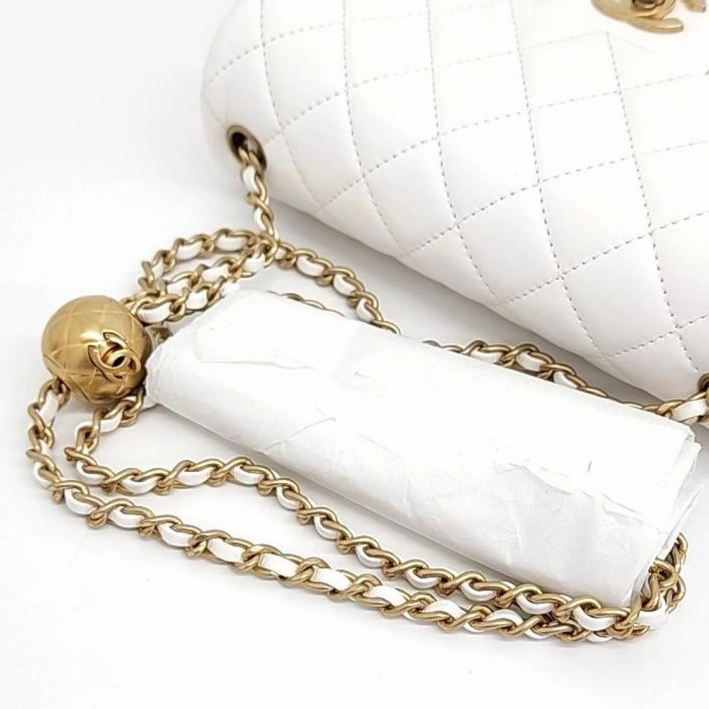 Chanel Lambskin Classic Golden Ball New Mini Crossbody Bag (5548707)