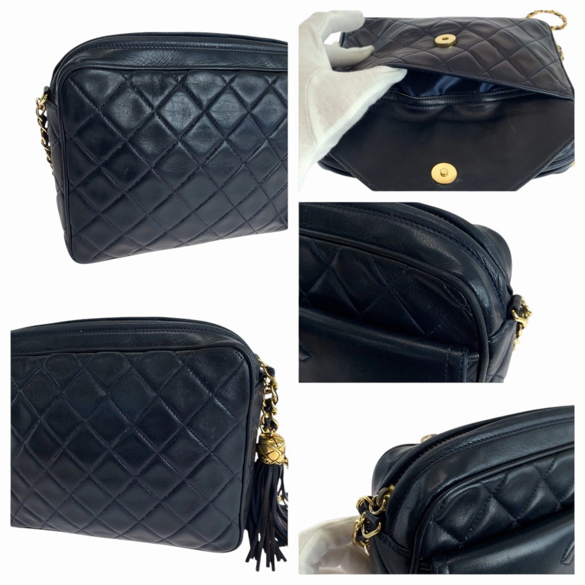 Chanel Leather Pochette Shoulder Bag (Pre-Owned)