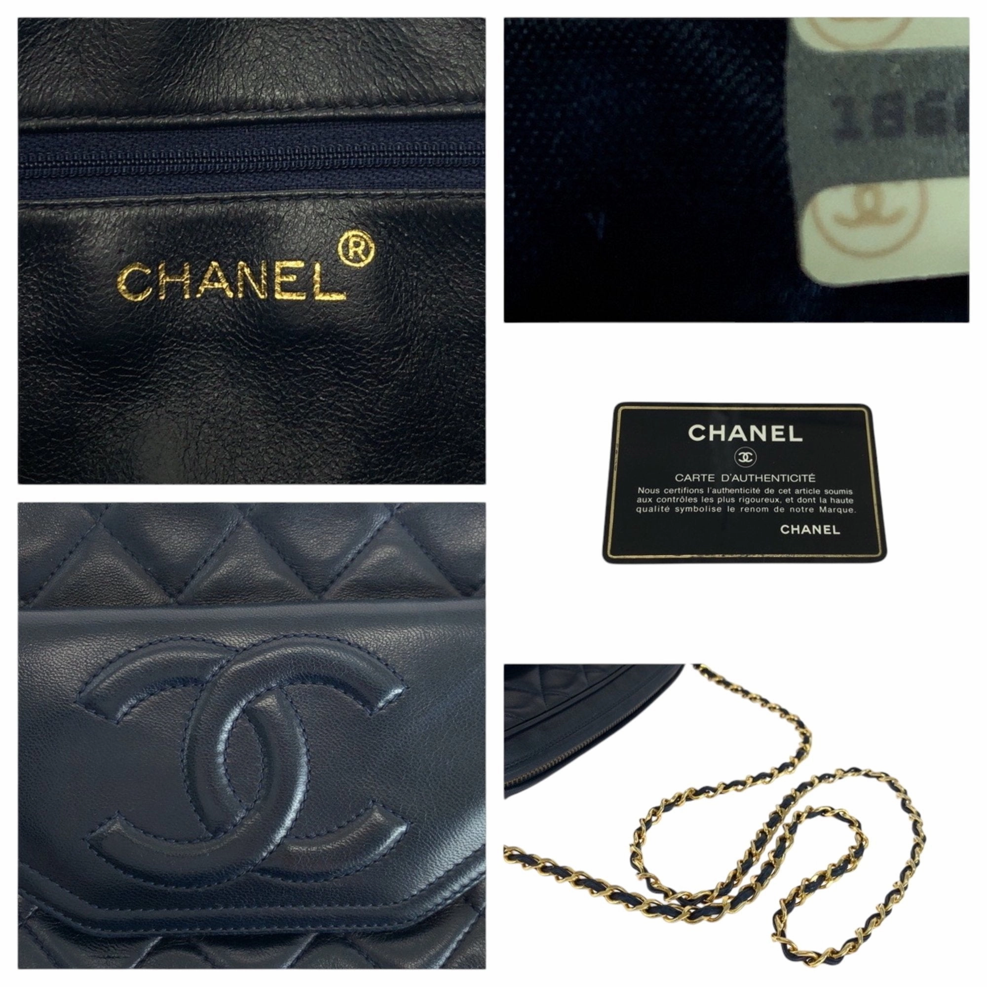 Chanel Leather Pochette Shoulder Bag (Pre-Owned)