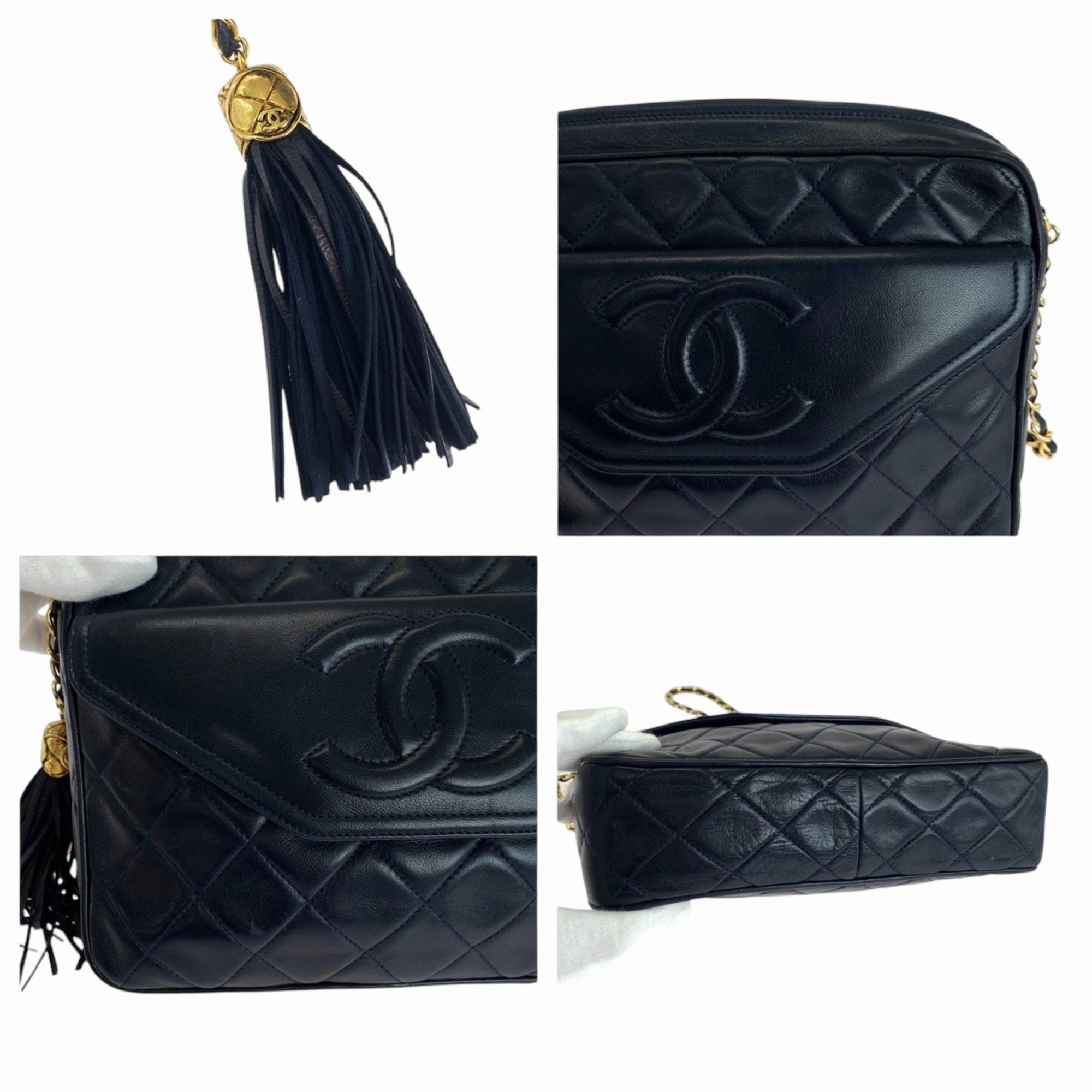 Chanel Leather Pochette Shoulder Bag (Pre-Owned)