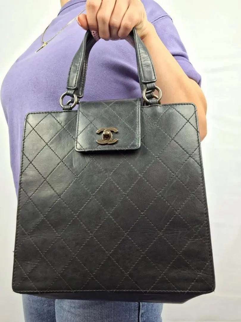 Chanel Matelasse Quilted Top Handle Bag