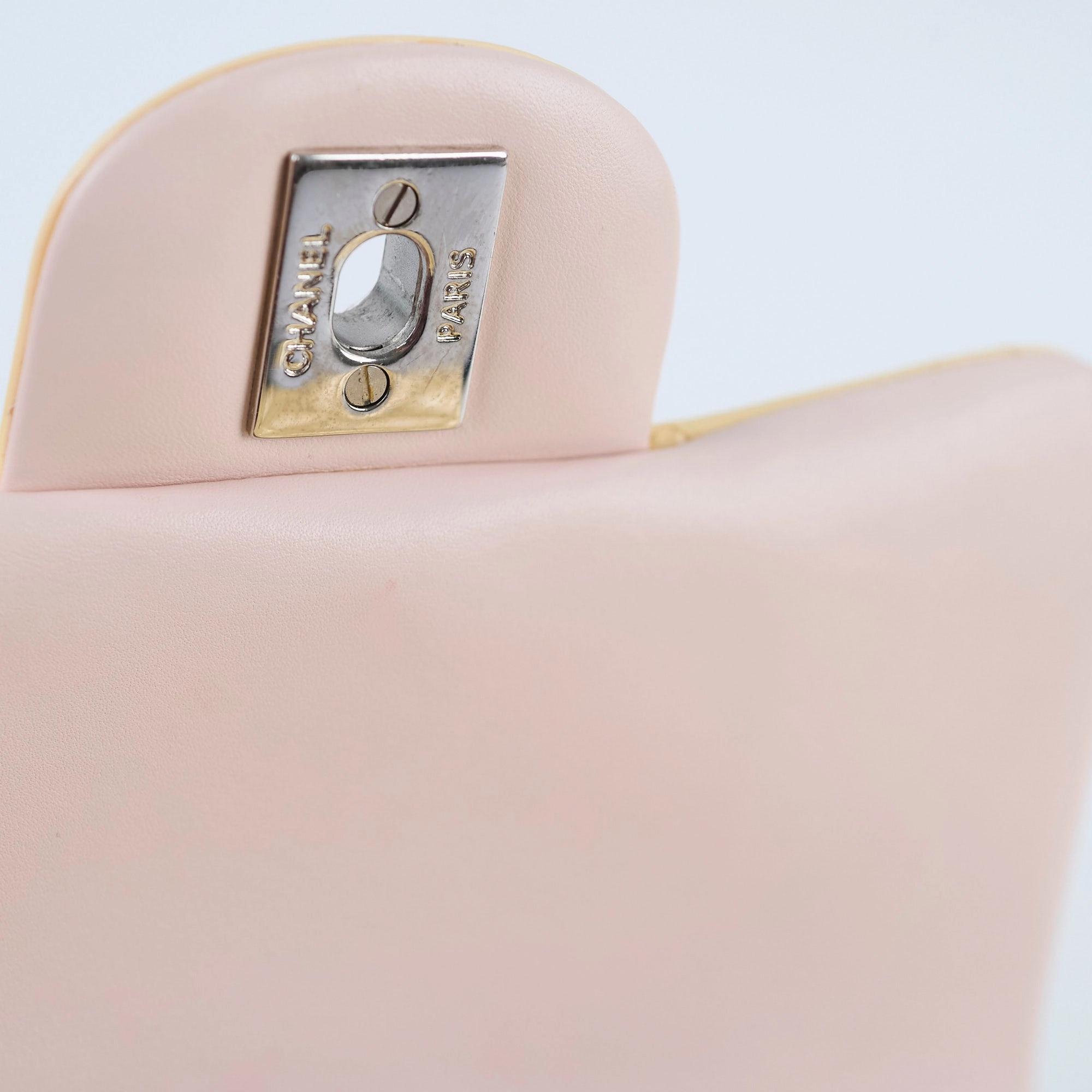 Chanel Mini Square Bag Patent Yellow