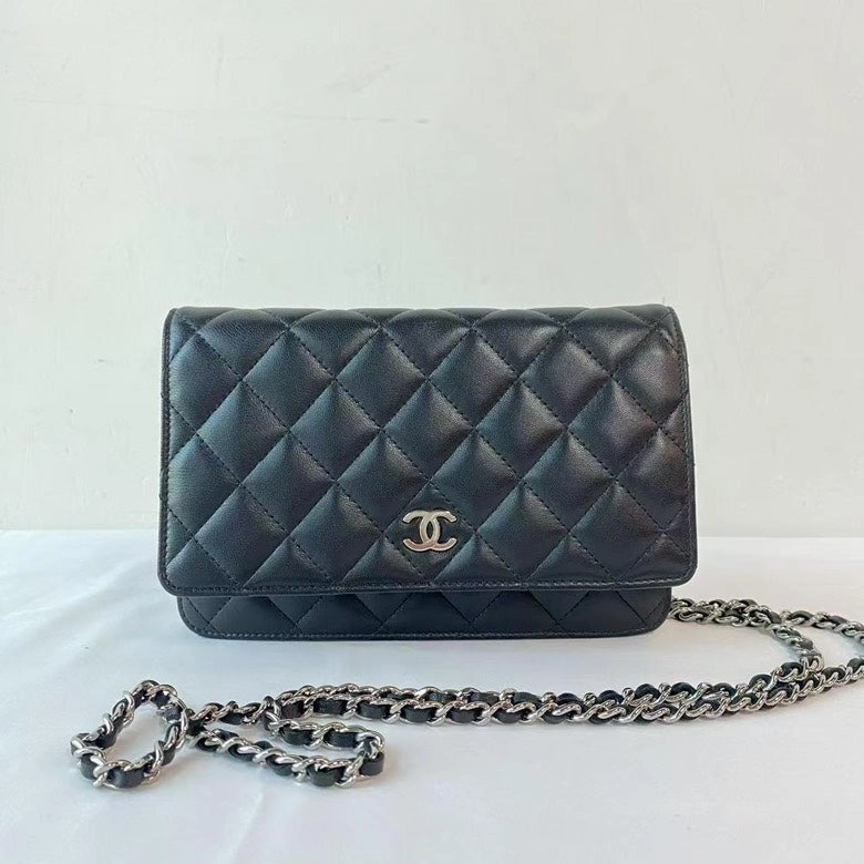 Chanel Quilted Flap BCQ Black Leather Shoulder Bag