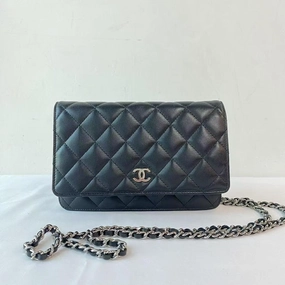 Chanel Quilted Flap BCQ Black Leather Shoulder Bag